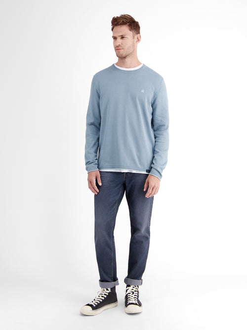 Lerros Rundhalspullover Flachstrick Outlet