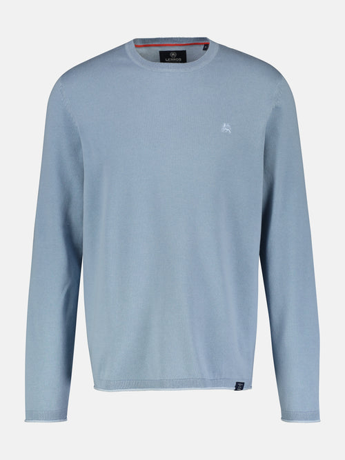 Lerros Rundhalspullover Flachstrick Outlet