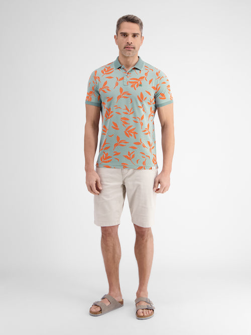 Lerros Poloshirt mit floralem Druck Limitierter Zeitrabatt