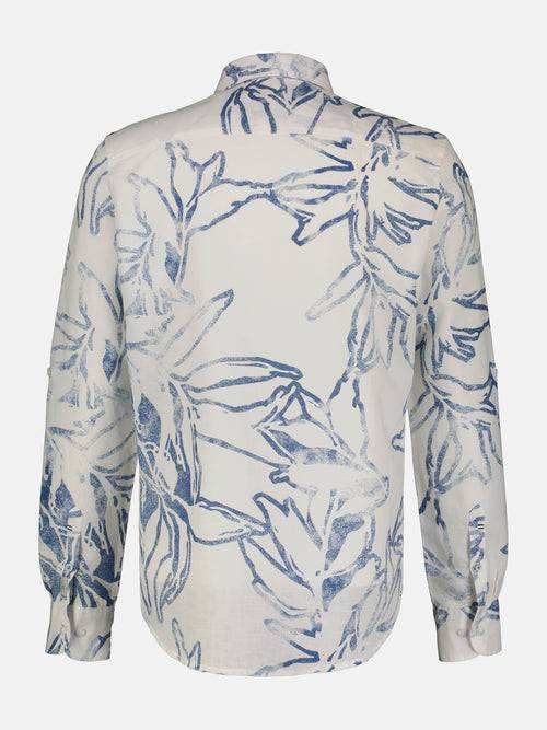 Lerros Sommerlich, leichtes Langarmhemd mit floralem Print Sonderangebot