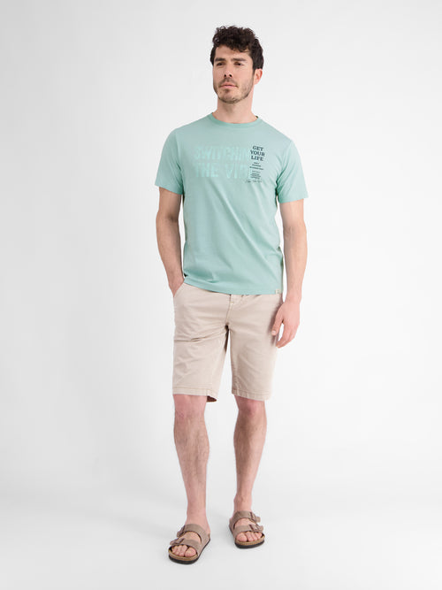 Lerros Unifarbenes T-Shirt für Herren mit Brustprint Begrenztes Angebot