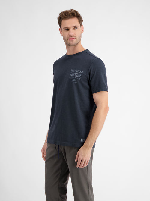 Lerros T-Shirt für Herren mit Brustprint Preisnachlass