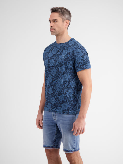 Lerros T-Shirt für Herren mit floralem Print Cyber Monday
