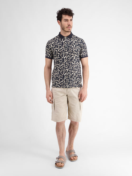 Lerros Herren Poloshirt mit floralem Druck Osterangebot