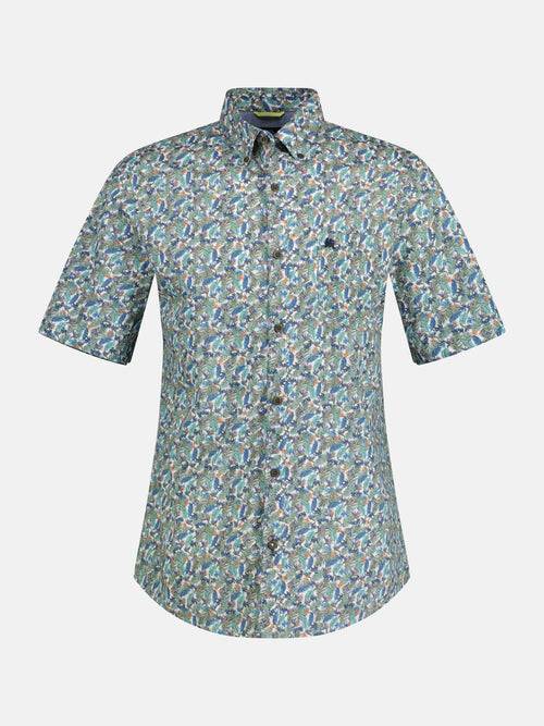 Lerros Halbarmhemd mit floralem Print VIP-Rabatte