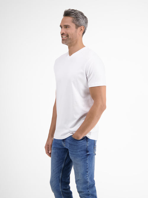 Lerros Doppelpack Herren T-Shirt, V-Neck in Premium Baumwollqualität Tiefpreis