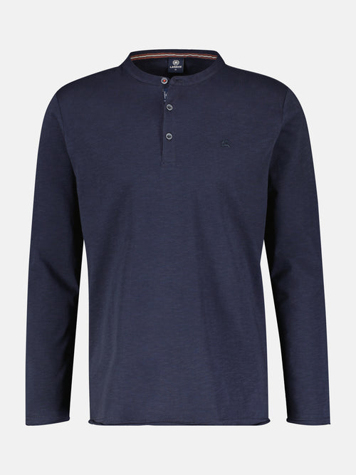 Lerros Slub-Jersey Serafino. Longsleeve Top Angebot
