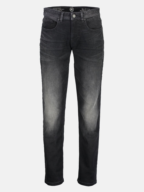 Lerros BAXTER 5-Pocket-Denim im Used-Look, RELAXED FIT, black Kostenloser Versand international