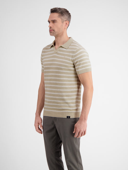 Lerros Gestreiftes Strickpoloshirt Begrenzt auf 3 Tage
