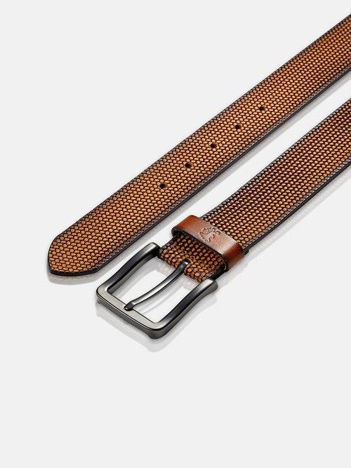 Lerros Gürtel *Lewis* aus geprägtem Büffelleder im Angebot