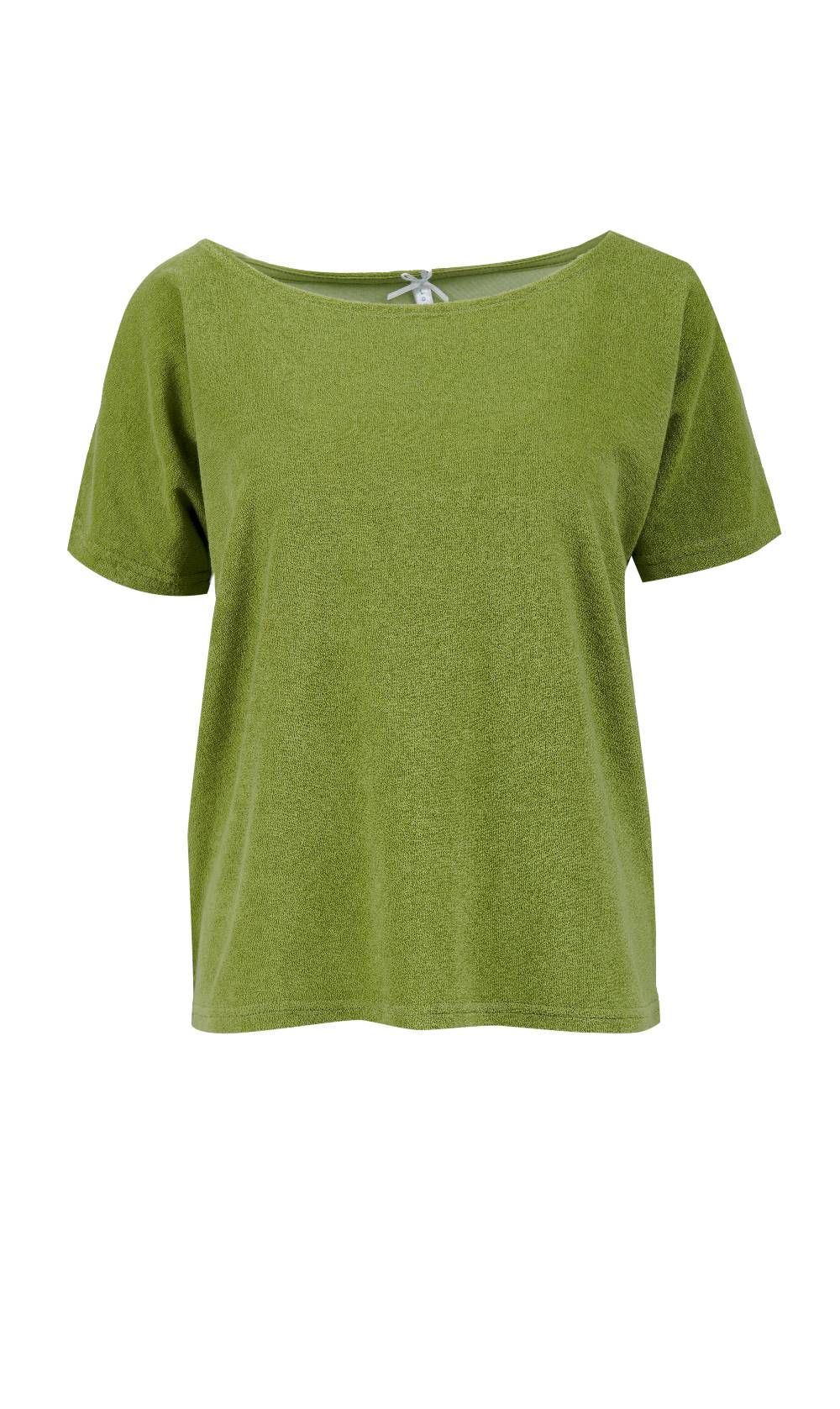 Louis & Louisa Shirt Frottee Oversize kurzarm, avocado Kostenlose Rückgabe
