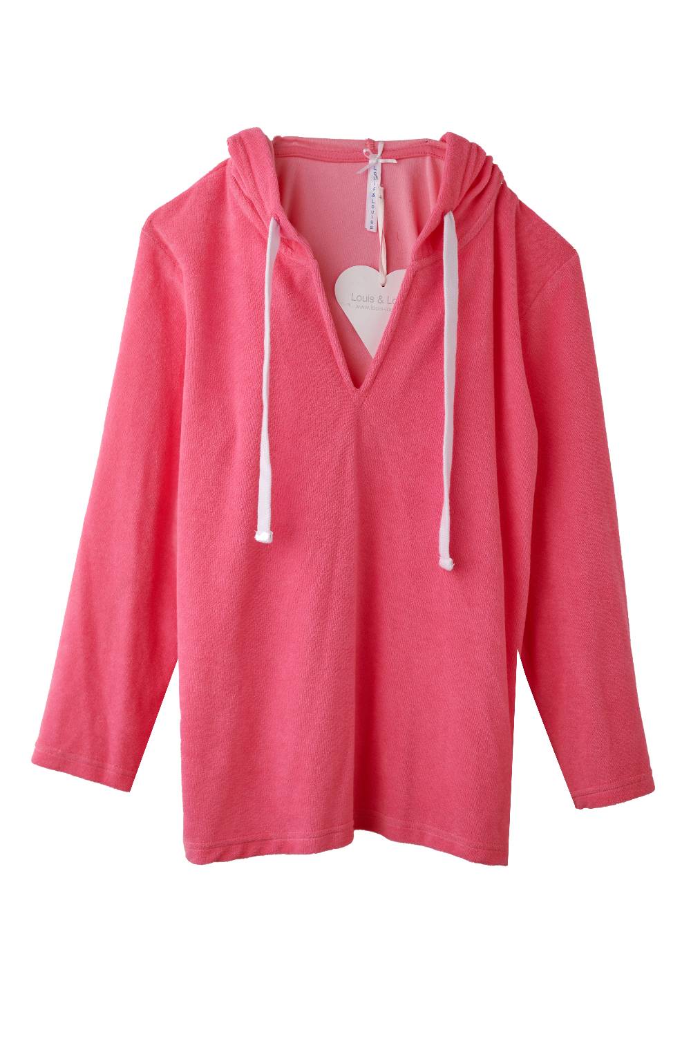 Louis & Louisa Hoody, pink Frottee Bis zu 65% Rabatt