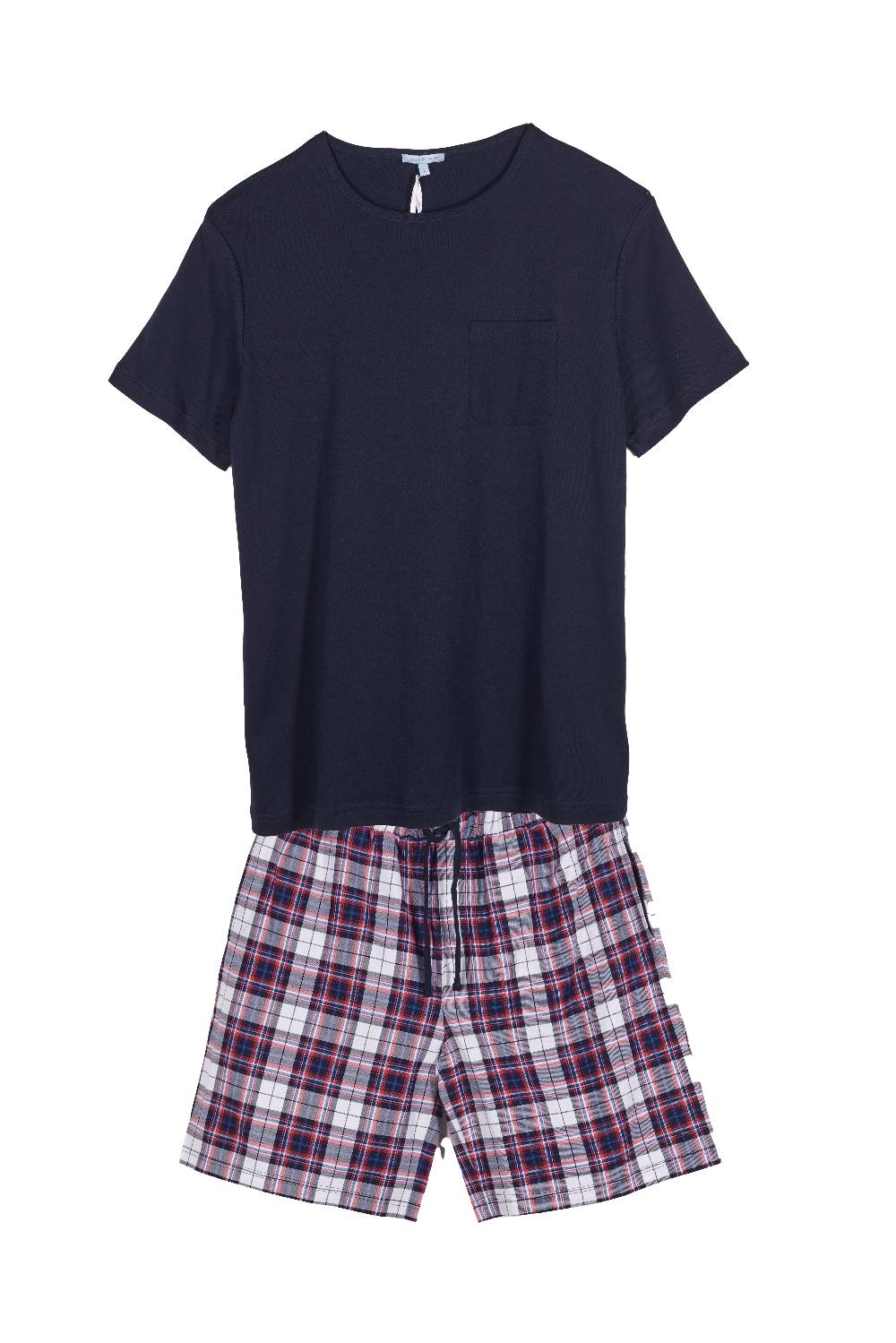 Louis & Louisa Short-Set Herren mit Tasche, dunkelblau / flanell Begrenzte Freigabe