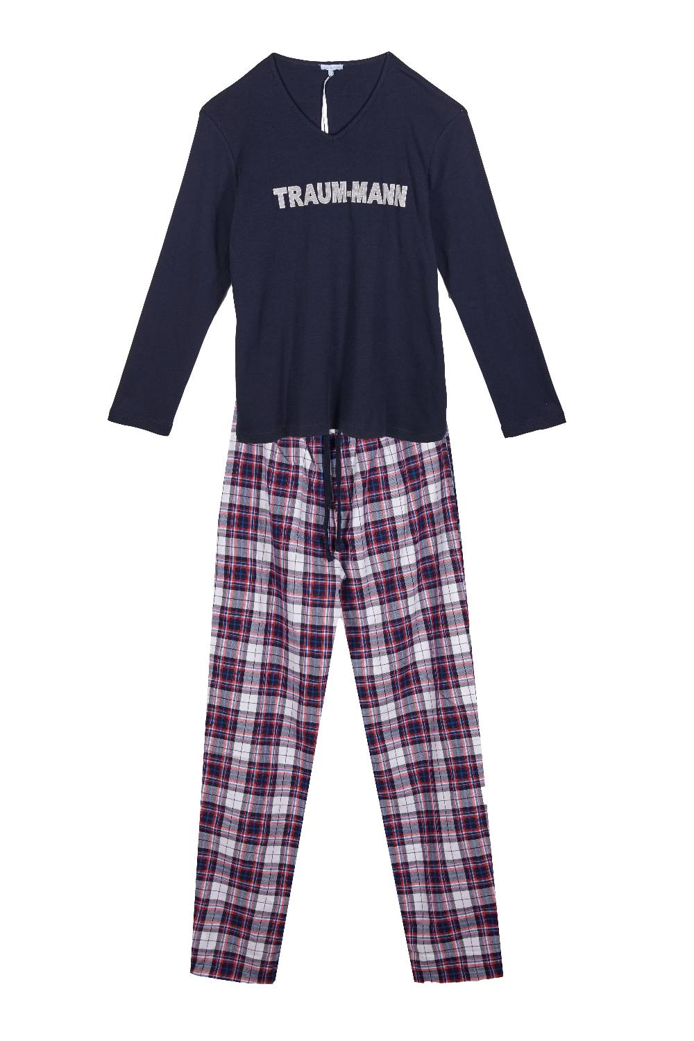 Louis & Louisa Pyjama Herren "Traummann", dunkelblau / flanell Letzte 3 Tage