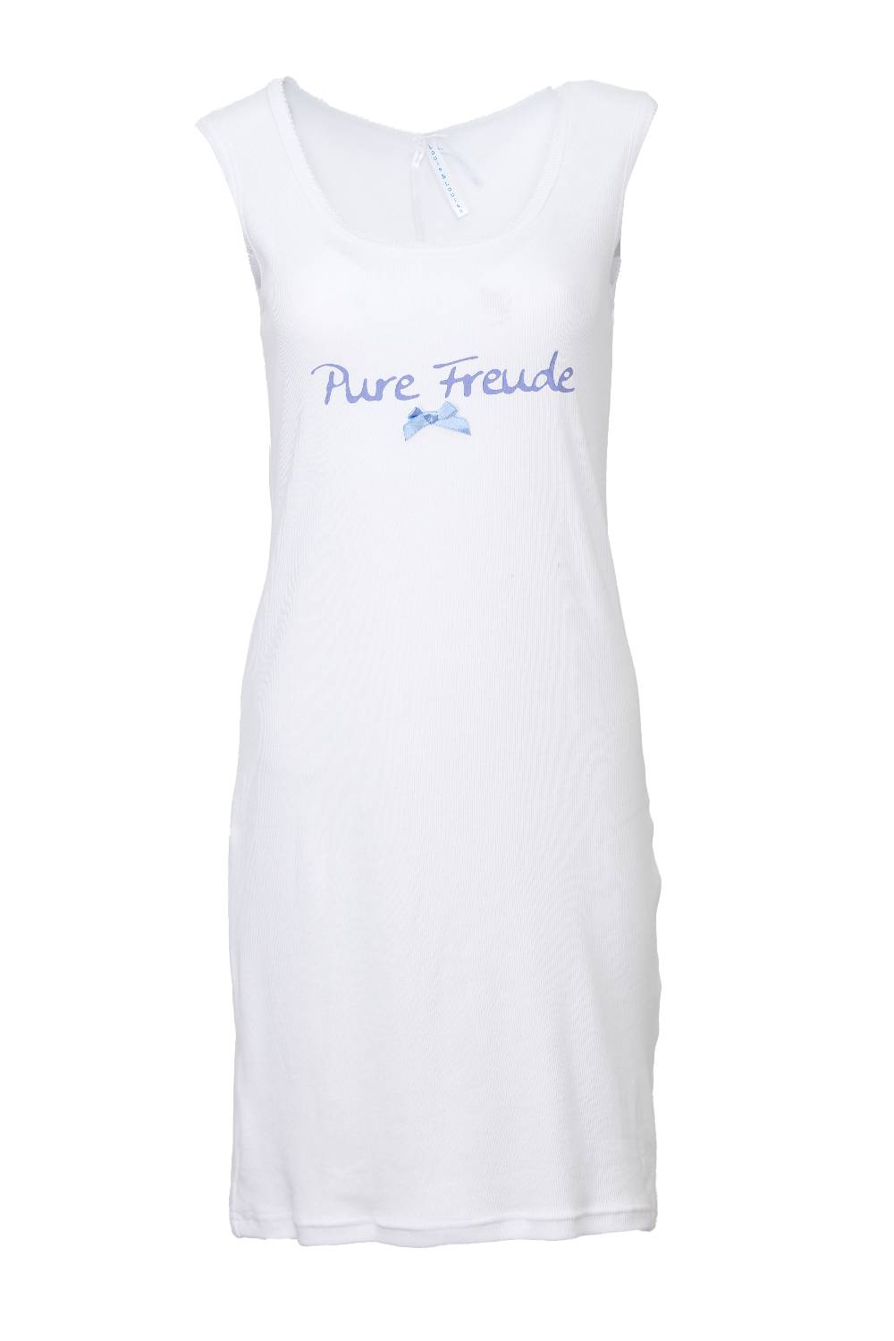 Louis & Louisa Nachthemd Damen Tanktop "Pure Freude", weiß Rippe Bis zu 55% Rabatt