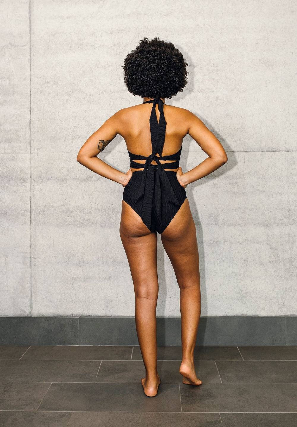 Lovjoi Bikini Slip High Waist KALMIA Biobased Structure Großer Ausverkauf