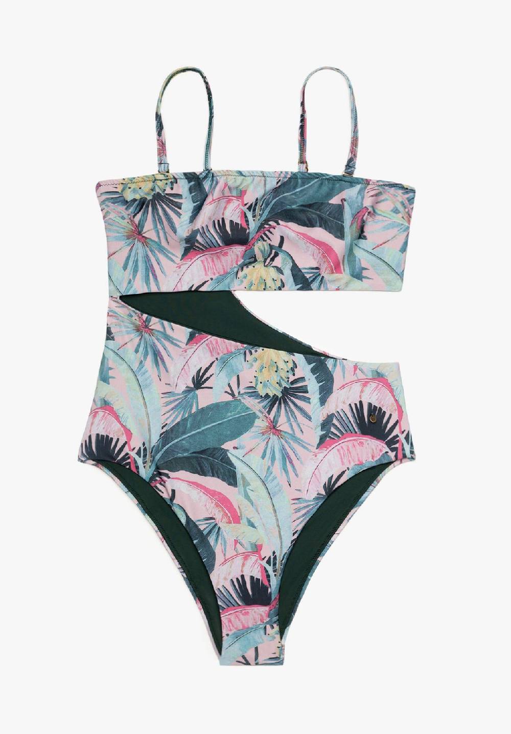 Lovjoi Badeanzug Asymmetrical HIBISCO Recycled Print Saisonschlussverkauf