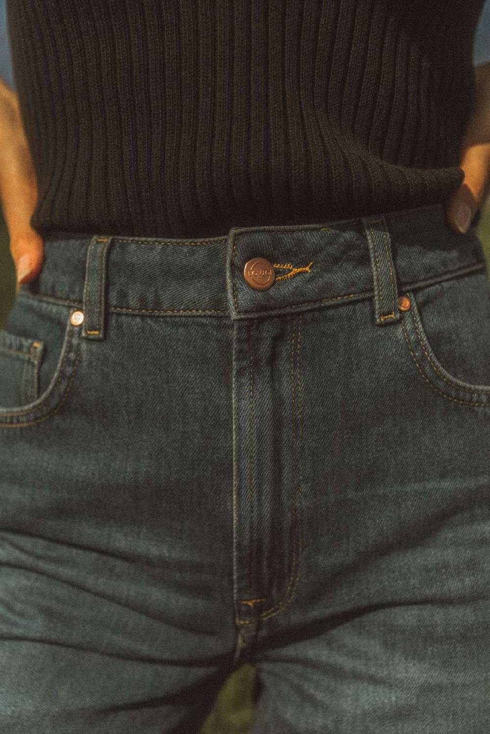Lovjoi Straight Jeans MEDLAR Middark Saisonschlussverkauf