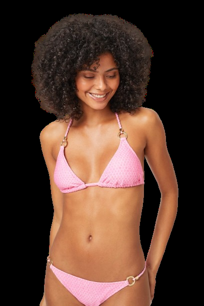 BIKINIS Ring Padded Triangel Bikini Pink Bis zu 60% Rabatt