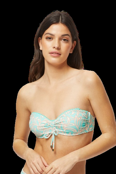 BIKINIS Pompom Padded Bandeau Bikini Nur für heute