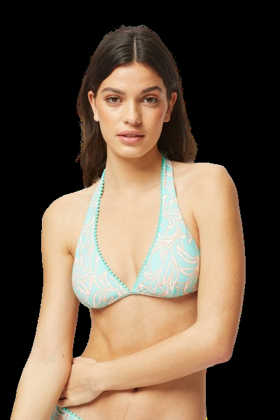 BIKINIS Pompom Padded Triangel Bikini Sonderangebot der Fabrik