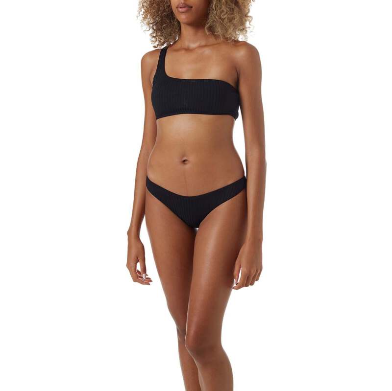 BIKINIS Toulouse Padded Bikini Black Ribbed zollfrei