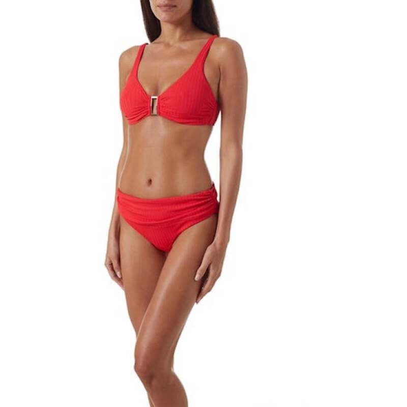 BIKINIS Bel Air Bügel Bikini Red Ribbed Outlet