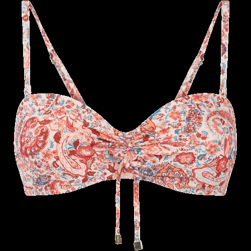 BIKINIS Antigua Padded Bandeau Bügel Bikini Coral Paisley Begrenzte Freigabe