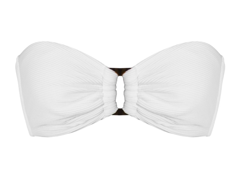 NEUHEITEN White Pearl Padded Bandeau Bikini Fabrikpreis