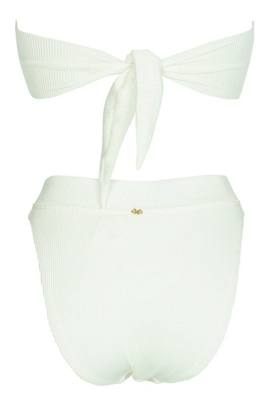 NEUHEITEN White Pearl Padded Bandeau Bikini Fabrikpreis