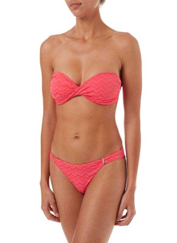 NEUHEITEN Martinique Padded Bandeau Bikini coral wave Black Friday