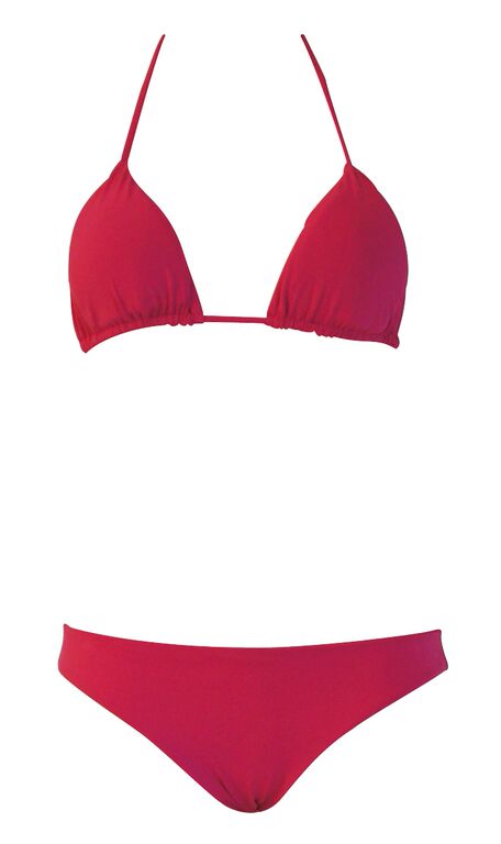 SALE Gefütterter Triangle Bikini in Fuchsia Lagerräumung