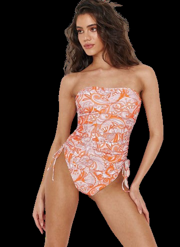 NEUHEITEN Sydney Padded Badeanzug Mirage Orange Nur für heute