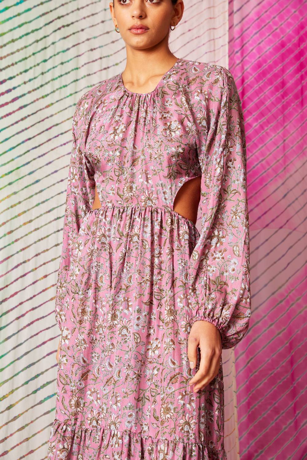 NEUHEITEN Carmen Kleid Pink Lily im Angebot