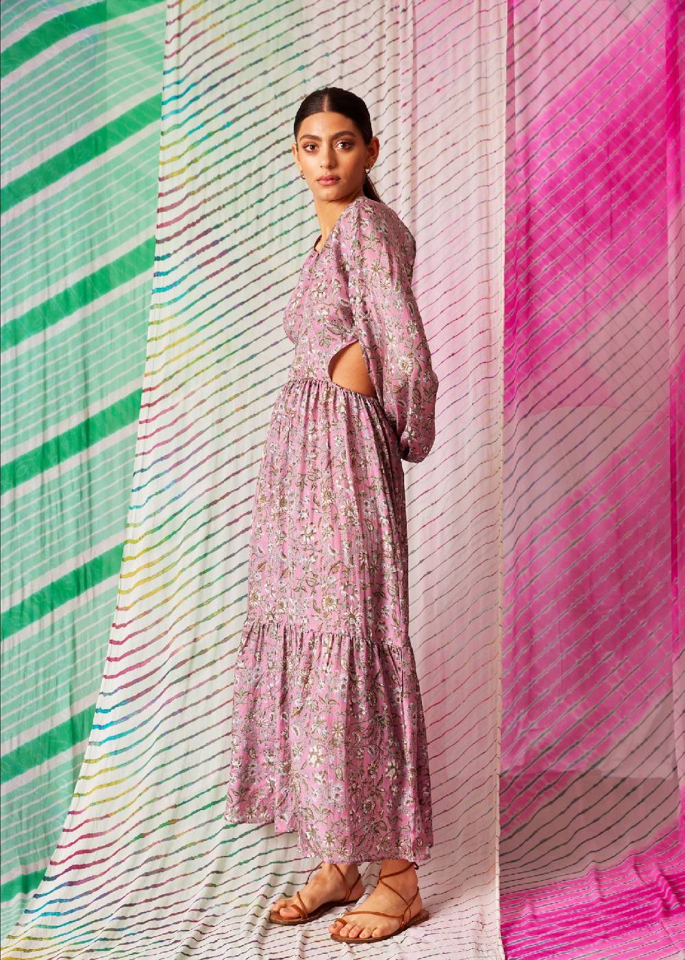 NEUHEITEN Carmen Kleid Pink Lily im Angebot