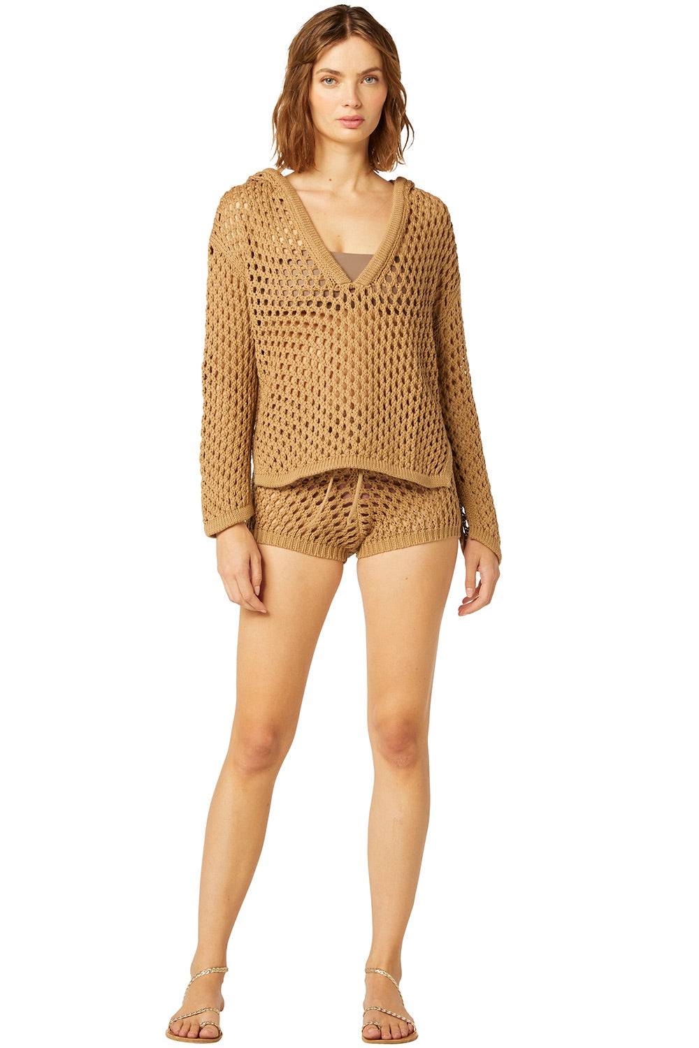 RESORTWEAR Shamani Hoodie Mocha Fabrik Onlineshop