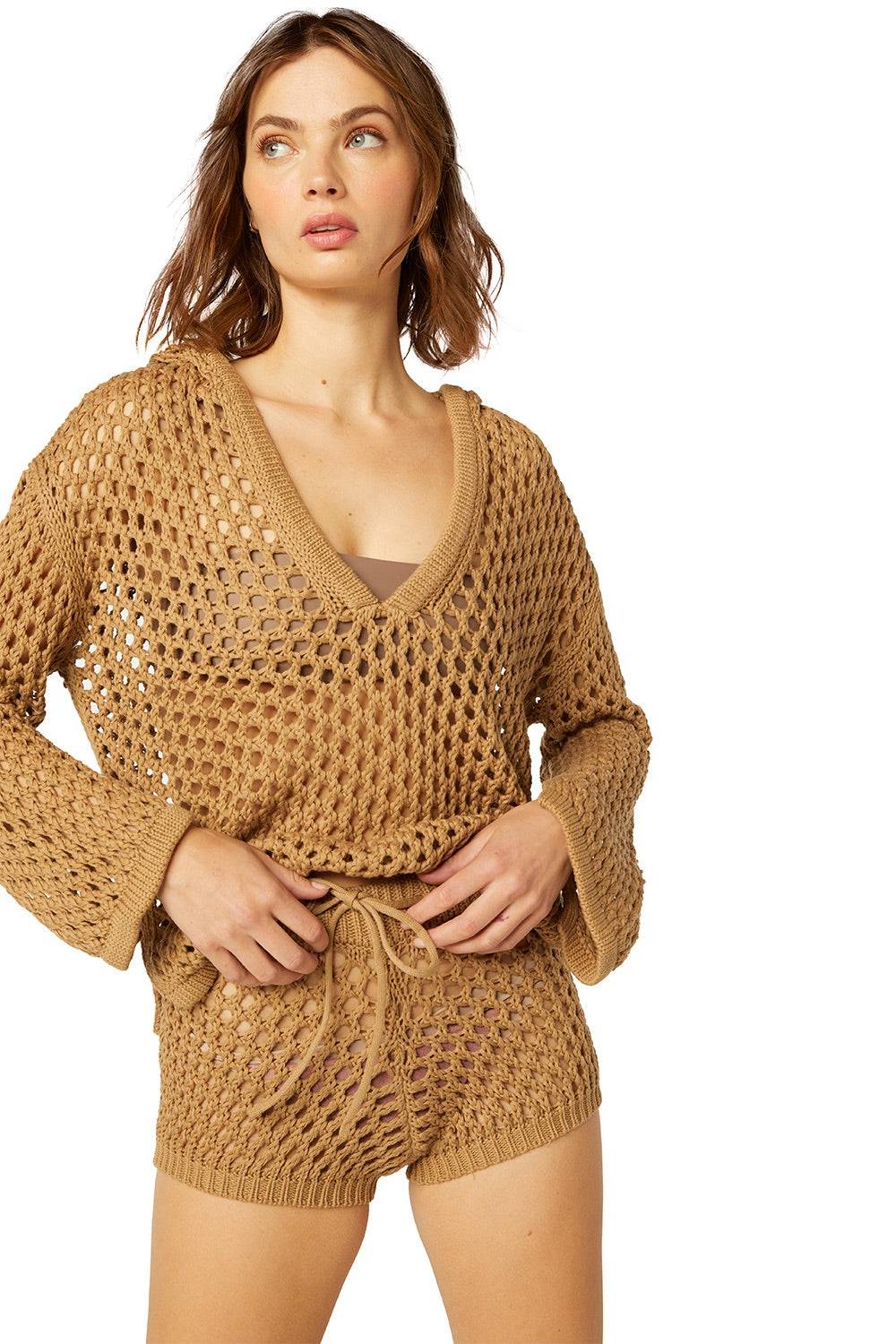 RESORTWEAR Shamani Hoodie Mocha Fabrik Onlineshop
