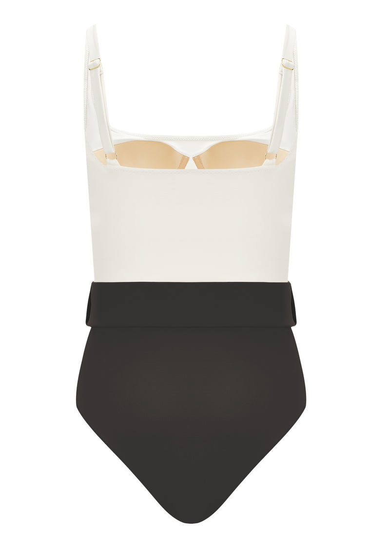 NEUHEITEN Cassandra Badeanzug Black/Creme 50% Rabatt mit kostenlosem Versand