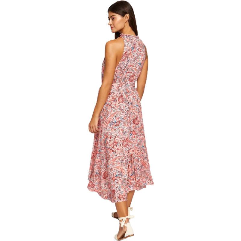NEUHEITEN Coral Paisley Midikleid Speichern exportieren