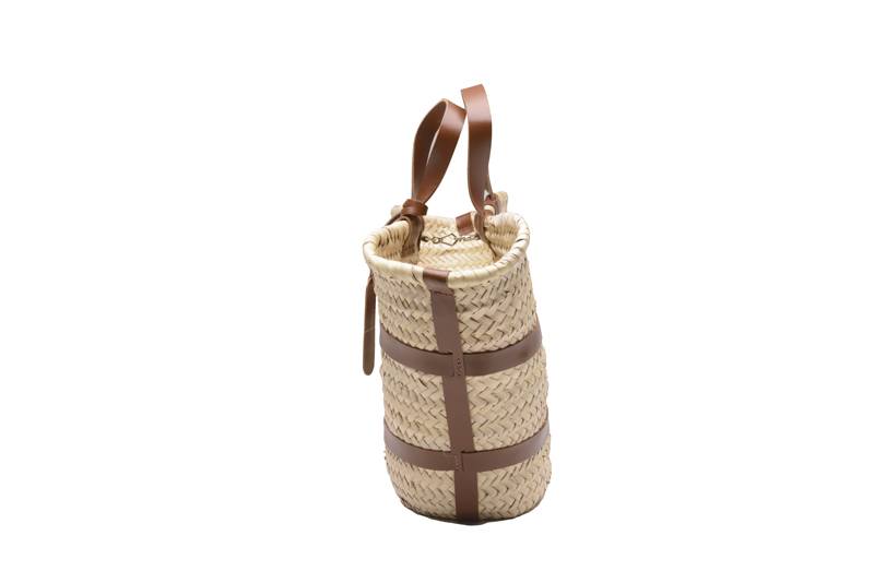 ACCESSOIRES Greta Korb Natur/Braun zollfrei