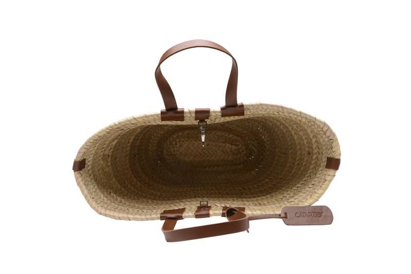 ACCESSOIRES Greta Korb Natur/Braun zollfrei
