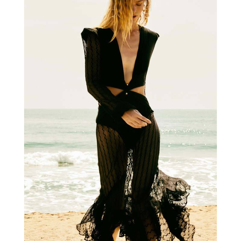 NEUHEITEN Cut-Out Kleid Schwarz Online