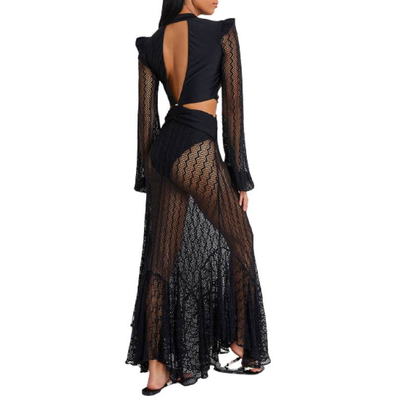 NEUHEITEN Cut-Out Kleid Schwarz Online