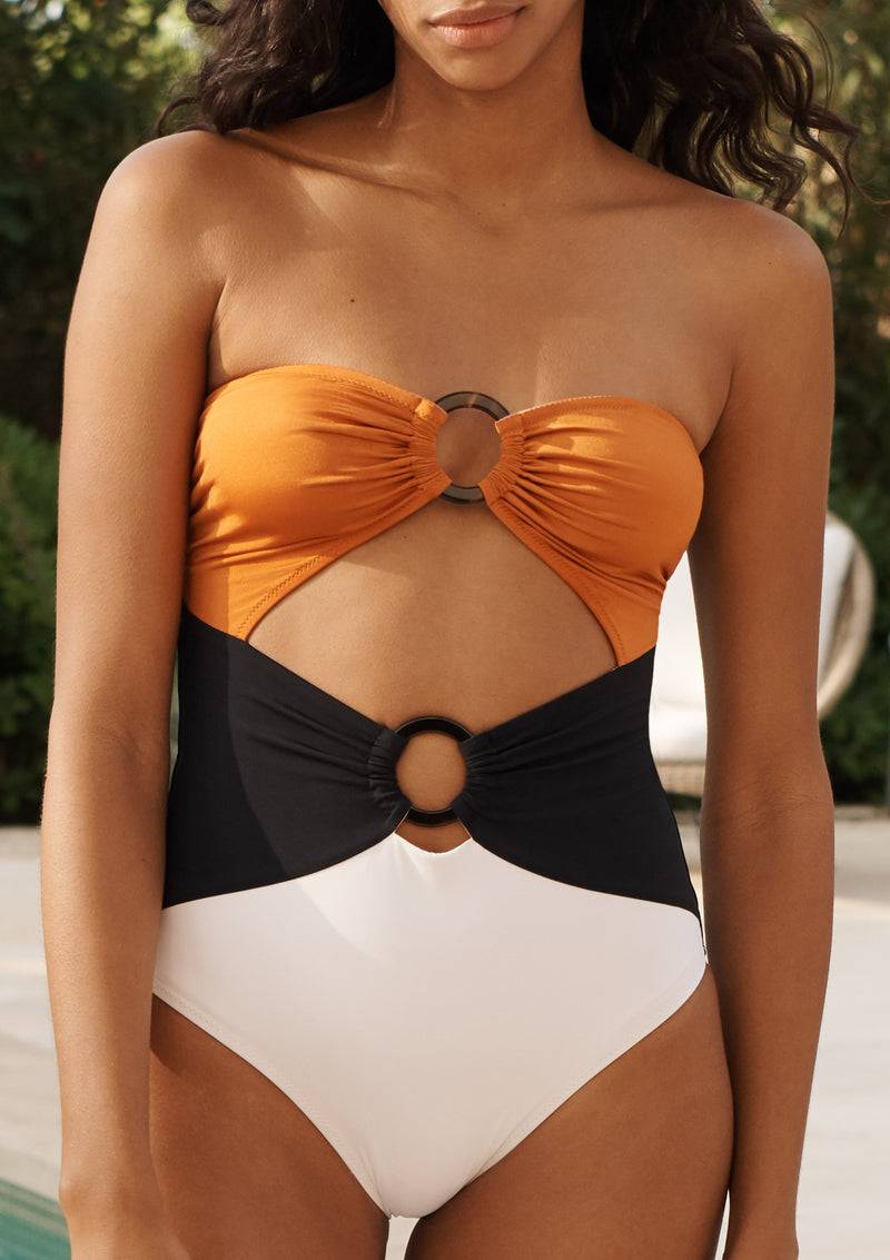 NEUHEITEN Rao Badeanzug Amber/Black/Creme Meist gekauft