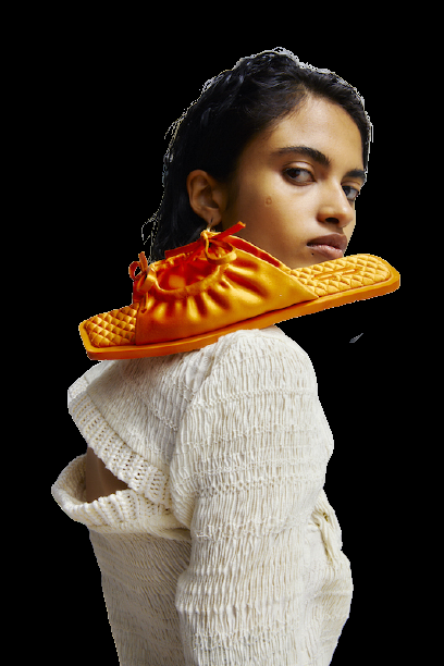 ACCESSOIRES Adele Sandale Orange Sonderangebote