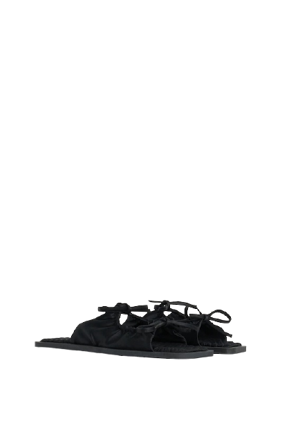ACCESSOIRES Adele Sandale Schwarz VIP-Rabatte