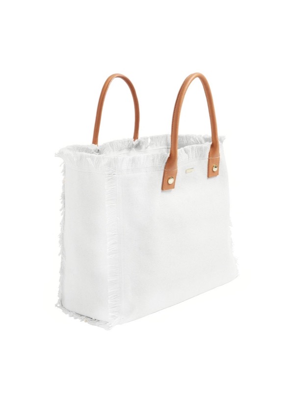 ACCESSOIRES Cap Ferrat Tote Weiß Letzter Tag