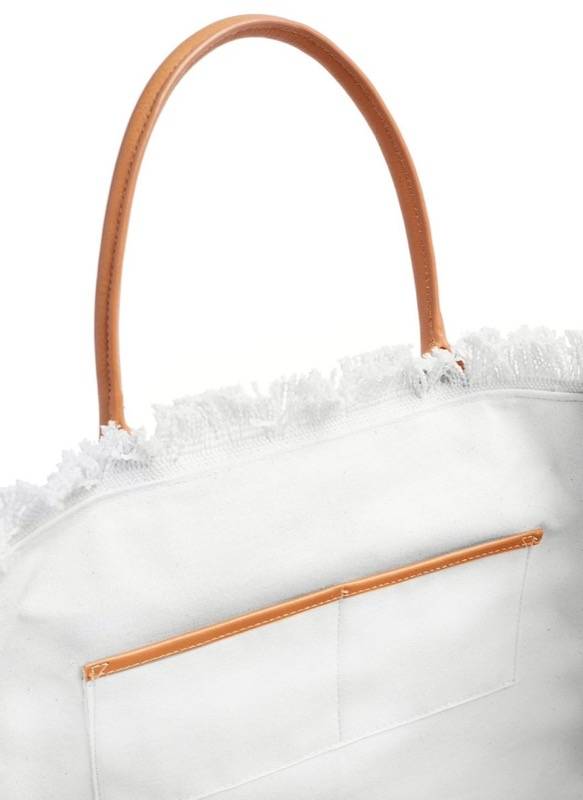 ACCESSOIRES Cap Ferrat Tote Weiß Letzter Tag