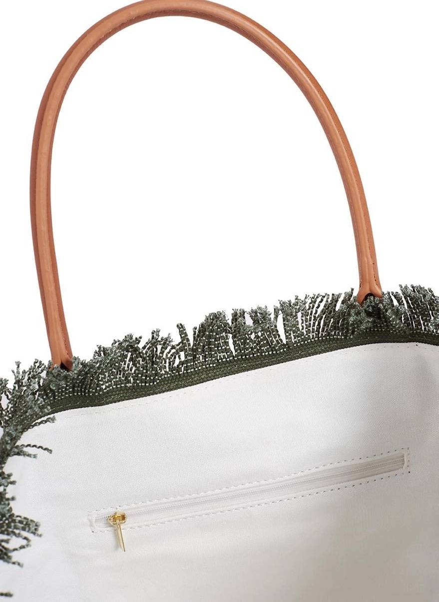 ACCESSOIRES Cap Ferrat Tote Olive Zeitbegrenzte Promotion