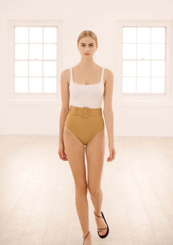 NEUHEITEN Cassandra Bügel Badeanzug Creme/Sand Bis zu 60% Rabatt